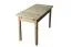 Tisch ausziehbar Kiefer massiv Vollholz natur 008 (eckig) - Abmessung 120/155 x 75 cm (B x T)