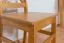 Stoel massief grenen kleur: elzenhout Junco 246 - Afmetingen: 94 x 42,5 x 43 cm (H x B x D)