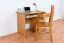Bureau massief grenen kleur: elzenhout Junco 191 - Afmetingen: 75 x 100 x 55 cm (H x B x D)