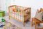 kinderbed / babybed massief grenen, kleur 103, incl. lattenbodem - 60 x 120 cm (B x L) 