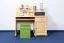 Bureau massief grenen, natuur Junco 188 - Afmetingen: 106 x 120 x 57 cm (H x B x D)