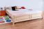 tienerbed / jeugdbed van massief beukenhout naturel 117G, incl. lattenbodem - 180 x 200 cm (B x L)
