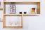 wandrek / hangplank massief grenen natuur Junco 282 - Afmetingen: 76 x 176 x 20 cm (H x B x D)