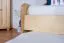 Einzelbett / Funktionsbett Kiefer massiv Vollholz natur 93, inkl. Lattenrost - Abmessung 90 x 200 cm