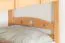 Stapelbed voor volwassenen "Easy Premium Line" K19/h incl. onderschuifbed /extra ligplaats en 2 afdekplaten, hoofd- en voeteneinde met gaten, massief beukenhout transparant gelakt - ligvlak: 90 x 200 cm (b x l), deelbaar