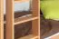 Stapelbed voor volwassenen "Easy Premium Line" K20/h incl. onderschuifbed /extra ligplaats en 2 afdekplaten, hoofd- en voeteneinde recht, massief beukenhout natuur / transparant gelakt - ligvlak: 90 x 200 cm (b x l), deelbaar