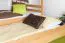 Stapelbed voor volwassenen "Easy Premium Line" K20/h incl. onderschuifbed /extra ligplaats en 2 afdekplaten, hoofd- en voeteneinde recht, massief beukenhout natuur / transparant gelakt - ligvlak: 90 x 200 cm (b x l), deelbaar