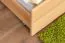 Stapelbed voor volwassenen "Easy Premium Line" K20/h incl. onderschuifbed /extra ligplaats en 2 afdekplaten, hoofd- en voeteneinde recht, massief beukenhout natuur / transparant gelakt - ligvlak: 90 x 200 cm (b x l), deelbaar