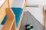 Stapelbed voor volwassenen "Easy Premium Line" K21/h incl. onderschuifbed /extra ligplaats en 2 afdekplaten, afgeronde hoofd- en voeteneinden, massief beukenhout transparant gelakt - ligvlak: 90 x 200 cm, deelbaar