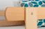 Stapelbed voor volwassenen "Easy Premium Line" K21/h incl. onderschuifbed /extra ligplaats en 2 afdekplaten, afgeronde hoofd- en voeteneinden, massief beukenhout transparant gelakt - ligvlak: 90 x 200 cm, deelbaar