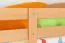 Stapelbed "Easy Premium Line" K21/n incl. 2 laden en 2 afdekpanelen, afgerond hoofdbord en voeteneind, massief beukenhout transparant gelakt - 90 x 200 cm (b x l), deelbaar