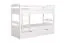 Stapelbed SET met 3 matrassen K18/h / incl. slaapplaats en 2 afdekplaten / massief wit beukenhout / matrasbodem: 90 x 200 cm