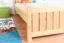 kinderbed / jeugdbed massief grenenhout, naturel 66, incl. lattenbodem - 90 x 200 cm (B x L)