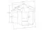 kas Ginger 01, uiTVoering: dubbelwandige platen 6 mm, afmetingen: 309 x 355 x 272 cm (L x B x H), kleur: zwart