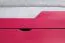 Einzelbett / Funktionsbett "Easy Premium Line" K1/1n inkl 2 Schubladen und 2 Abdeckblenden, 90 x 200 cm Buche Vollholz massiv Rosa
