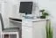 Schreibtisch Kiefer massiv Vollholz weiß lackiert 002 - Abmessung: 74 x 115 x 55 cm (H x B x T)