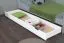 Lade voor bed - massief wit gelakt grenen, 003 - afmetingen 18,50 x 198 x 54 cm (H x B x D)