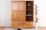 kledingkast massief grenen kleur elzenhout, Junco 03 - Afmetingen: 195 x 154 x 60 cm (H x B x D)