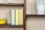 Hangplank / wandrek massief grenen , vol hout, kleur walnotenhout 021 - Afmetingen 75 x 150 x 20 cm (H x B x D)