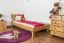 Futonbed / massief houten bed Wooden Nature 02 eikenhout geolied - ligvlak 100 x 200 cm (B x L) 