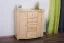 dressoir / ladekast massief grenen, natuur Junco 168 - Afmetingen 100 x 100 x 47 cm