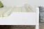 Eenpersoonsbed/logeerbed "Easy Premium Line" K5, 160 x 200 cm massief beukenhout wit gelakt