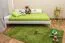 Kinderbett / Jugendbett Kiefer Vollholz massiv weiß lackiert A8, inkl. Lattenrost - Abmessungen: 120 x 200 cm