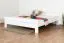 Easy Premium Line" jeugdbed K6, 200 x 200 cm massief beukenhout wit gelakt
