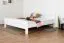 Easy Premium Line" jeugdbed K6, 200 x 200 cm massief beukenhout wit gelakt