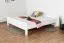 Easy Premium Line" jeugdbed K6, 200 x 200 cm massief beukenhout wit gelakt