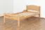 Eenpersoonsbed / logeerbed "Easy Premium Line" K1/ massief, 90 x 190 cm massief beukenhout natuur