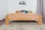 Tweepersoonsbed / logeerbed Wooden Nature 140 massief beuken natuur, incl. lattenbodem - 160 x 200 cm (B x L)