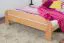Tweepersoonsbed / logeerbed Wooden Nature 140 massief beuken natuur, incl. lattenbodem - 160 x 200 cm (B x L)