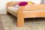 Tweepersoonsbed / logeerbed Wooden Nature 140 massief beuken natuur, incl. lattenbodem - 160 x 200 cm (B x L)