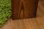 Kinderbed met valbescherming massief grenenhout, kleur walnotenhout A17, incl. lattenbodem - afmetingen 70 x 160 cm - inclusief matras
