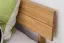 Jugendbett / Futonbett aus massivem Eichenholz Wooden Nature 01, Holz geölt, Matratzenmaß: 120 x 200 cm, mit Kopfteil, 25 mm Rahmenstärke