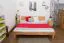 Futonbed / massief houten bed Houten Nature 02 beukenkernhout geolied - ligvlak 200 x 200 cm (b x l)