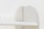 Hangplank / wandrek massief grenen, wit gelakt 012 - Afmetingen 70 x 90 x 20 cm (H x B x D)