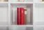open kast boekenkast "Easy Möbel" S17, massief beukenhout, wit gelakt - 168 x 182 x 20 cm (H x B x D)