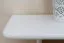 Hangplank / wandrek massief grenen, wit gelakt 006 - Afmetingen 24 x 80 x 20 cm (H x B x D)