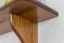 Hangplank / wandrek massief grenen , vol hout, kleur eiken 006 - Afmetingen 24 x 80 x 20 cm (H x B x D)