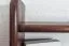 Hangplank / wandrek massief grenen , vol hout, kleur walnotenhout 001 - Afmetingen 40 x 75 x 20 cm (H x B x D)
