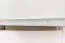 Kommode Kiefer massiv Vollholz weiß lackiert Buteo 05 - Abmessung 123 x 80 x 40 cm