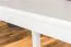 Tafel massief grenen, wit gelakt Junco 227D (vierhoekig) - afmetingen 60 x 120 cm
