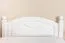 Einzelbett / Gästebett Kiefer massiv Vollholz weiß lackiert 82, inkl. Lattenrost - Abmessung 80 x 200 cm