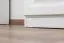 Schreibtisch  Kiefer massiv Vollholz weiß lackiert 004 - Abmessung 74 x 136 x 55 cm (H x B x T)