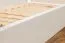Eenpersoonsbed / logeerbed massief grenen, wit 68, incl. lattenbodem - afmetingen 80 x 200 cm