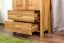 Drehtürenschrank / Kleiderschrank Wooden Nature 129 Eiche massiv - 180 x 90 x 40 cm (H x B x T)