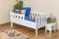 kinderbed / Juniorbedje massief grenen, wit 96, incl. lattenbodem - afmetingen 90 x 160 cm