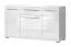 dressoir / ladekast Garim 1, kleur: wit hoogglans - 85 x 150 x 45 cm (h x b x d)